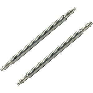 【10mm】時計ベルト 腕時計ベルト ステンレス バネ棒 2本セット Ф1.5mm径 バンド バックル 尾錠 交換用パーツ 1.5mm,10mm 10mm