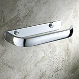 aothpherモダンクローム仕上げトイレットペーパーロールホルダー浴室ティッシュラック壁マウント