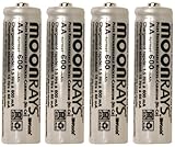 Moonrays 97125 Rechargeable NiCd AA Batteries for Solar-Powered Lights, 4-Pack [並行輸入品]