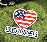 BABY IN CAR ステッカー HEART サイズS＿SC-BIS5-LFS