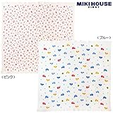 [ミキハウス] MIKIHOUSE 【ミキハウス(ベビー)】 くるま＆お花柄 やわらかガーゼバスタオル 46-8248-958 ブルー