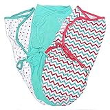 スワドルミー おくるみ ステージ2 Zig Zag Multi S/M 3枚セット 87256 ベビー ブランケット Swaddle Me 発送 [並行輸入品]