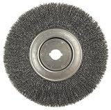 Weiler 804-01250-12 Trulock Narrow Face Crimped Wire Wheel, 10 Diameter x 3/4 Width, 1, 0.014 Steel,