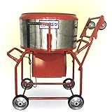 こね太郎 ステンレス 鉄ツバ付 コンクリート セメント ミキサー シューター 付 カート車取り 70L KMT-2.5HS カネミツ 代不