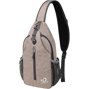 WATERFLY ボディバッグ ワンショルダーバッグ 斜めがけ 大容量 防水 軽量 イヤホン穴付き ショルダー付替え可能…