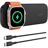 Belkin Apple Watch モバイルバッテリー 充電器 2-in-1 Apple Watch + iPhone 急速充電 2台同時充電(Apple Watch 7.5W/iPhone 15W) 10000mAh 大容量 Apple Watc
