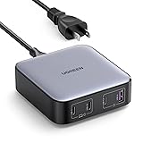 UGREEN Nexode PD 充電器 100W 4ポート 卓上 USB-C×3 USB-A×1 GaNIII(窒化ガリウム)採用 PPS超急速充電2.0にも対応 2mの電源ケーブル付き PSE技術基準適合 iphone15-8/GalaxyS23