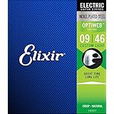 ELIXIR 19027 Optiweb Custom Light 09-46 エレキギター弦×3セット