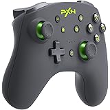 Switch/Switch lite コントローラー PXN Switch プロコン 無線 有線 スイッチコントローラー NFC機能 switch スリープ解除 6軸ジャイロ 振動 連射機能 switch pro 対応 コントローラー (グレー)