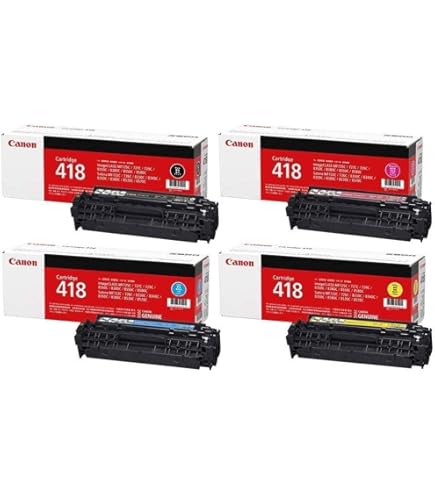 Amazon.co.jp: CANON トナーカートリッジ418 カラー3色セット 純正品  