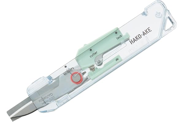 コクヨ はさみ カッター 2Way 携帯ハサミ ハコアケ スタンダード刃・TM グリーン HSM-500TM-G