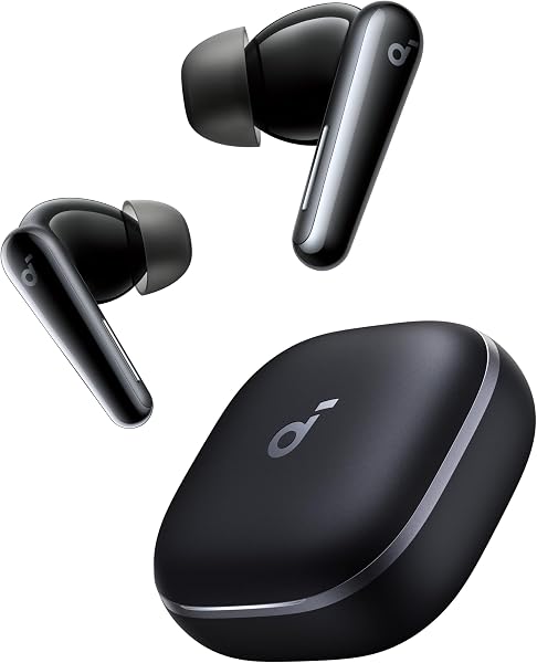Anker Soundcore Liberty 5(Bluetooth 5.4)【完全ワイヤレスイヤホン/ウルトラノイズキャンセリング 3.5 / 3Dオーディオ / Dolby Audio対応/ワイヤレス充電/マルチポイント接続/外音取り込み / 最大48時間再生 / ハイレゾ / IP55 防塵・防水規格/PSE技術基準適合】ミッドナイトブラック - 1
