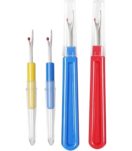 Seam Ripper Professionale Per Cucito - Rimuovi Cuciture E Orli Con Precisione, Design Protettivo, Con Custodia - Per Sartoria E Hobbisti