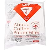 CAFEC 三洋産業 コーヒーフィルター 白 2~4杯用 アバカ 円錐形 100枚入