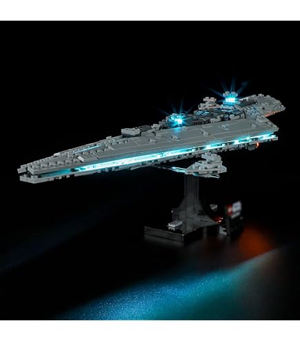 Kit d'éclairage LED pour le croiseur d'attaque de la République de classe Venator LEGO 75367