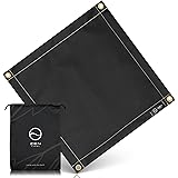 ZEN Camps 焚き火シート スパッタシート 焚き火台シート チクチクしない シリコン ブラック 黒 耐火 耐熱 防炎 防火 シート キャンプ 芝生保護【日本ブランド】
