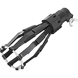 NOLITOY ランプチェンジャー キャッチヘッド 電球チェンジャー 高天井の電球の取り出し・交換 チェンジャーキット 8つのスチールスプリングフィンガー バスケット付き 屋内および屋外 高い天井用 （15.5×5.5cm・ブラック）