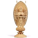 Amazon 仏像 木彫り 置物 Thechanger 手作り 仏壇仏像 子年 千手観音菩薩 開運十二干支お守り本尊 高さ11 5cm 巾7 5cm 奥行5 5cm 仏像 オンライン通販