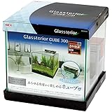 GEX AQUARIUM グラステリアキューブ300セット スリムフィルター付属 水槽3年保証フレームレス水槽W30×D30×H30cm 約24L