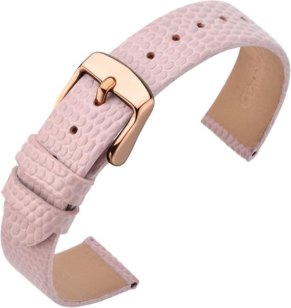 ANNEFIT Genuine Leather Watch Band, Widths: 0.39 / 0.47 / 0.51 / 0.55 / 0.59 / 0.63 / 0.71 / 0.79 / 0.87 inches (10 / 12 / 13 / 14 / 15 / 16 / 18 / 20 / 22 mm), Tools Included, Replacement Watch Band - 1