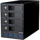 センチュリー 独立電源スイッチ搭載USB3.2 Gen1接続3.5インチSATA×4 HDDケース「裸族のカプセルホテル Ver.3」 CRCH35U3IS3_FP