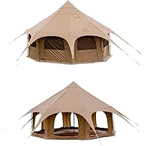 Amazon.co.jp: Kanggogo ベルテント 5m 大きいワンポールテント グラン 