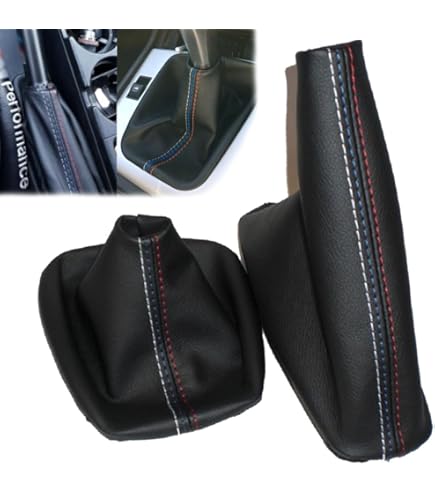 BMW E36 / E46 ALCANTARA MSTITCH SHIFT BOOT & E BRAKE BOOT (ZIG ZAG - Foto 5