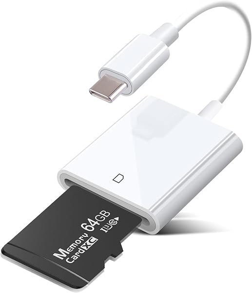 SDカードリーダー 【業界新版 iPhone17対応】 タイプc sdカードカメラリーダー 【SD/SDHC/SDXC/RS-MMCカード用】 USB3.0 OTG機能 双方向データ転送 デジカメ スマホ転送 iPhone17/iPhone16/iPhone15/iPad Pro/MacBook/Chromebook/AndroidスマホなどUSB-C機器対応 - 1