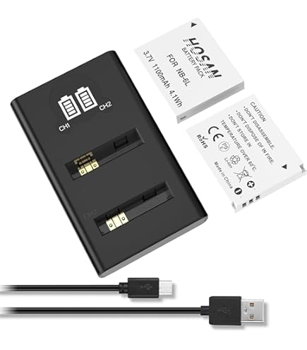 Amazon | str 2個セット NB-6L / NB-6LH 互換バッテリー [残量表示可能 