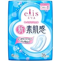 大王製紙 エリス 新・素肌感 多い昼 ふつうの日用 羽なし 26コ入
