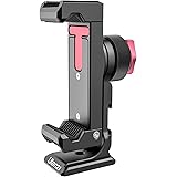 Ulanzi ST-27 スマートフォン用三脚アダプター スマート iphone 三脚ホルダー 全金属製 ホットシュー 付き スマホホルダー フォンホルダー スマホ三脚アダプター 三脚 iphoneホルダー コールドシューマウント 横も縦も撮影可 角