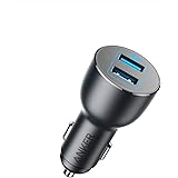 Anker PowerDrive Ⅲ 2-Port 36W Alloy (36W 2ポート カーチャージャー)【QC3.0対応 / PowerIQ搭載】 iPhone 14 / 14 Pro / iPhone 13 / 13 Pro、iPad Pro