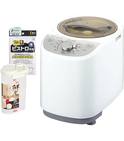 Amazon | ツインバード MR-E520W コンパクト精米器 精米御膳＆玄米 
