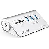 ORICO USBハブ USB3.0 5Gbps高速転送 MicroSD/SDカード スロット搭載 セルフパワー/バスパワー両対応 5ポート 50cmケーブルと変換アダプタ付き USB C/USB Aデバイス両対応 Windows/Linux/Mac