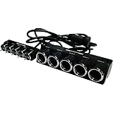 カシムラ 分配器 セパレートスイッチ5連ソケット トグルスイッチ リモコンON/OFF 通電ランプ付 NKX-146