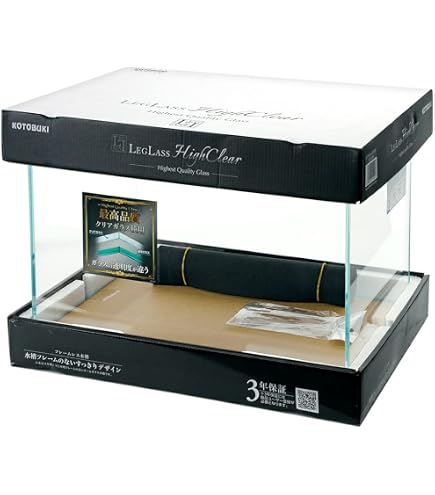 Amazon | 水槽 45cm ガラス水槽【45×30×23cm 33L】クリスティ 45F 