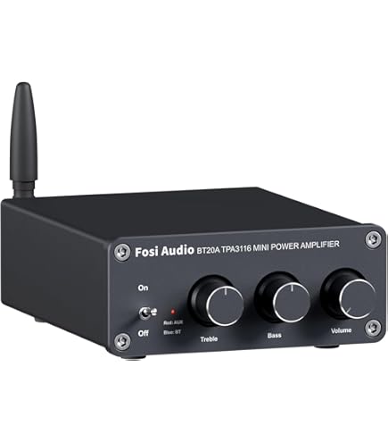 Bluetooth 5.0 Amplifier Nobsound Bluetooth 5.0 Stereo Audio Amplifier - 2 Channel Class D Mini Hi-Fi Amp With USB/AUX Inputs Amplifier Bluetooth Receiver