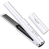 ヘアアイロン コードレス ストレート ミニ ヘアアイロン usb充電式 2way カール&ストレート 3段階温度設定可能 ワイヤレス 前髪 軽量 カバー付き 日本語説明書付き(ホワイト)