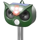 【2023最新改良】 動物撃退器 鳥/犬/猫避け 超音波/警報音/LED強力フラッシュライトで撃退 5つ撃退モード 音量調整可能 USB＆ソーラー充電 PIR赤外線センサー IP64防水防塵 バッテリー容量1800mah日本語マニュアル 110° 1