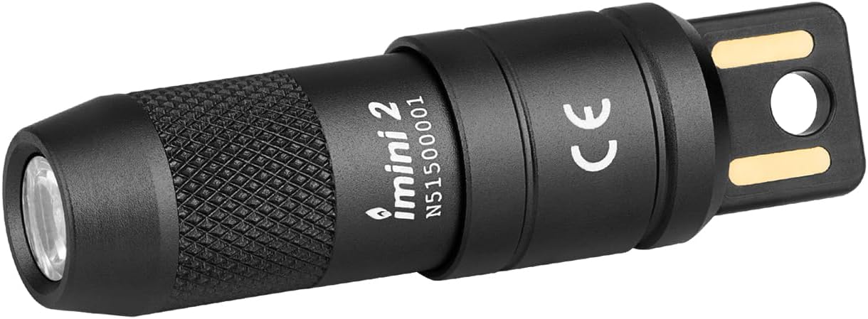 OLIGHT (オーライト) Imini2 懐中電灯 EDCライト ミニライト 小型 キーホルダーライト 50 ルーメン USB 充電式 防災緊急用 | 55mm/19.5g軽量 磁石キャップワンタッチ起動 光学レンズ柔らか均一光 直挿し 60 分急速充電 1.5m 耐衝撃 IPX6 防水 登山 探検 散歩 夜釣り 夜道 作業用 日常の家庭用(ブラック)