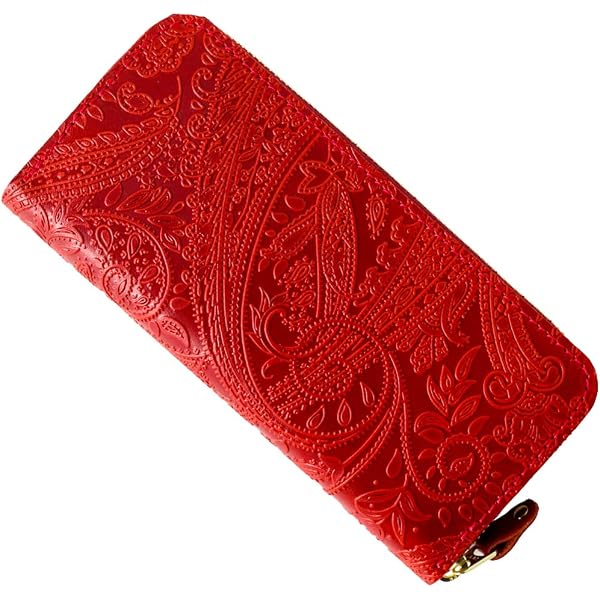 Amazon | VINCENT CRAFTED 日本製 栃木レザー 財布 ペイズリー 
