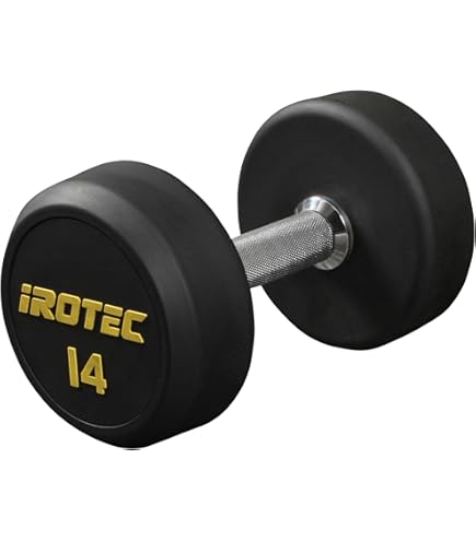 Amazon | IROTEC(アイロテック) ジム ダンベル 10KG（オールラバー 