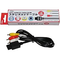 スーパーファミコン/NEWファミコン/NINTENDO64/ゲームキューブ用ステレオAVケーブル