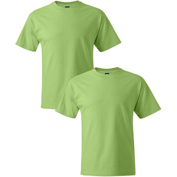 HN YTH 5.2 Oz Comfortsoft Tee - Soft Cotton Relaxed Fit T-Shirt, Tag-Free | Yellow, Size Large - View #5