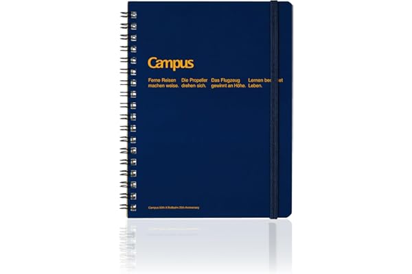 コクヨ キャンパス × ロルバーン デザイン交換 ツインリングノート Lサイズ B罫 ダークブルー CRCス-T147BT-DB