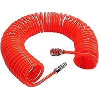 fogman エアホース スプリング エアーツール バネ 耐高圧 コンプレッサー 6m(内径5mm×外径8mm)