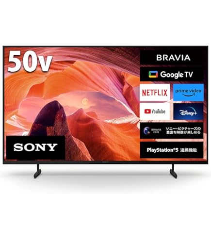 Amazon | ソニー 43V型 4K 液晶 テレビ ブラビア KJ-43X80L Google TV  