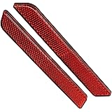 Amazon Bsk 夜 安全警告 反射板 ステッカー 車 トラック ホワイト 70x30 Mm リフレクター ステッカー デカール 車 バイク