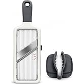Vantura Mandoline Slicer for Kitchen – Adjustable Stainless Steel Blades, with Comfort Grip – Vegetable Slicer for Small to M