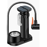 自転車 空気入れ 仏式 ポンプ用小物 くうきいれ 仏/英/米式バルブ対応 【Amazon限定ブランド】くうき空気入れ コンパクト足踏み式 ボール 兼用 人気携帯 自転車 ボール、電動車、バイク、球、針、浮き輪用 日本語取扱説明書付き (黒)